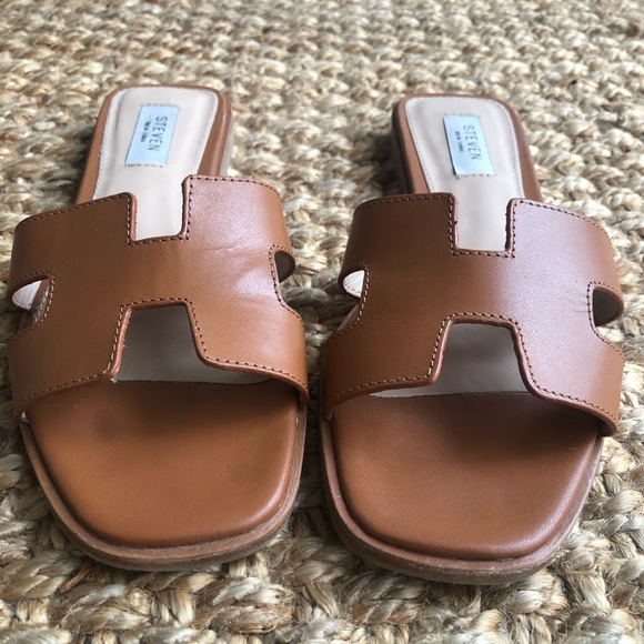 Steve Madden Hadyn Leather Slide Sandal. Size 8 - Picture 6 of 14